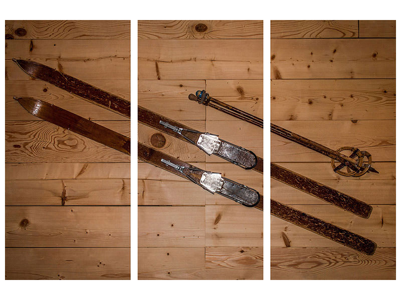 3-piece-canvas-print-retro-ski