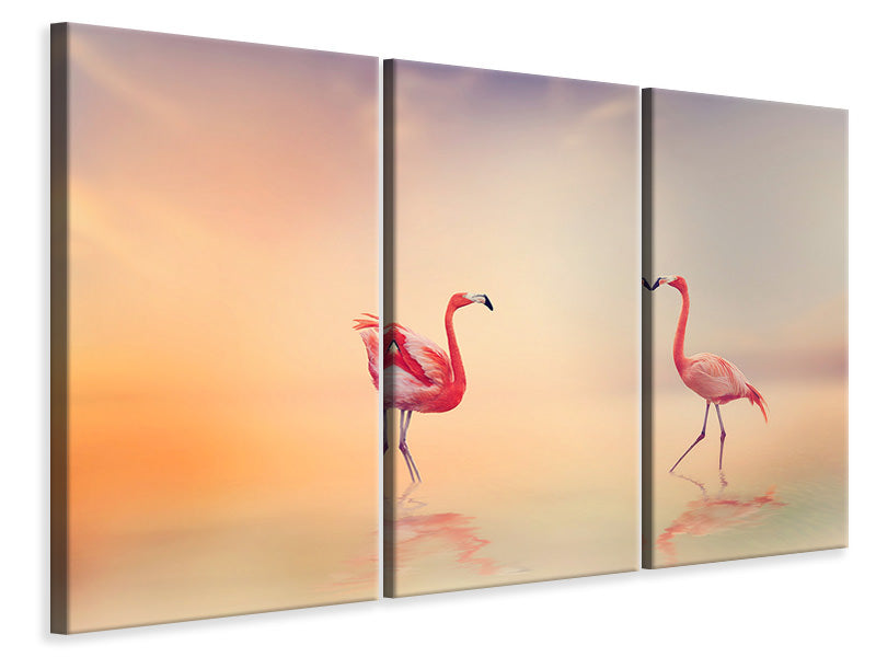 3-piece-canvas-print-romantic-flamingos