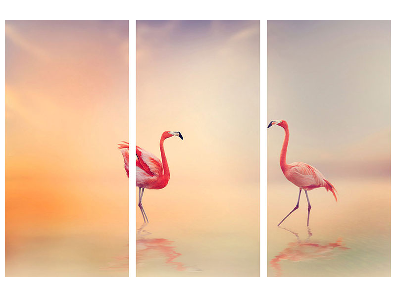 3-piece-canvas-print-romantic-flamingos