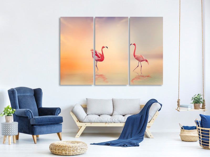 3-piece-canvas-print-romantic-flamingos