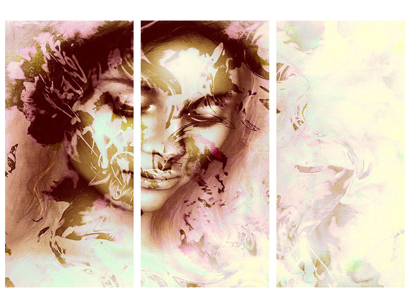 3-piece-canvas-print-romantic-portrait-of-a-beauty