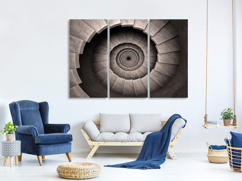 3-piece-canvas-print-stone-spiral-staircase