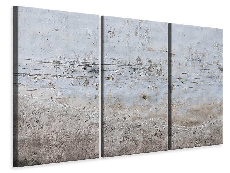 3-piece-canvas-print-stone-wall-pattern