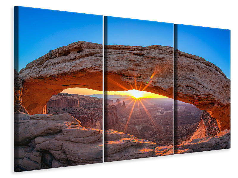 3-piece-canvas-print-sunset-at-mesa-arch