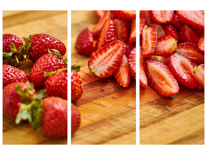 3-piece-canvas-print-sweet-strawberries