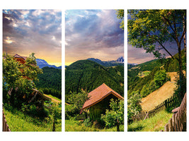 3-piece-canvas-print-swiss-mountains-in-summer