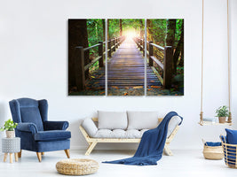 3-piece-canvas-print-the-bridge-in-the-forest