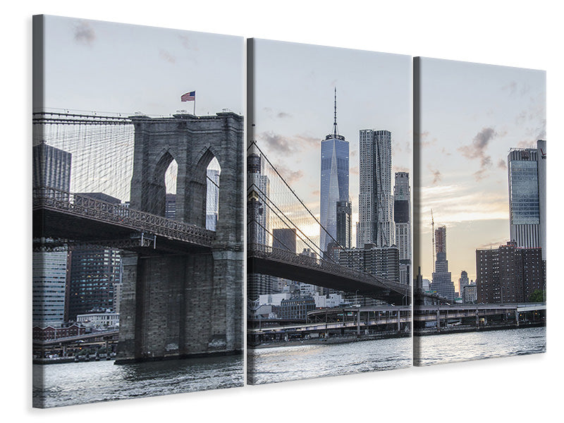 3-piece-canvas-print-the-brooklyn-bridge-in-the-evening