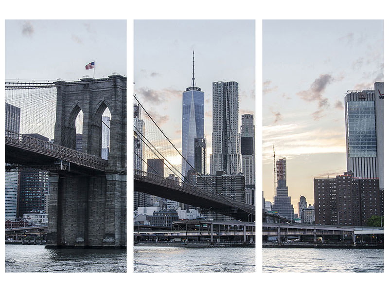 3-piece-canvas-print-the-brooklyn-bridge-in-the-evening