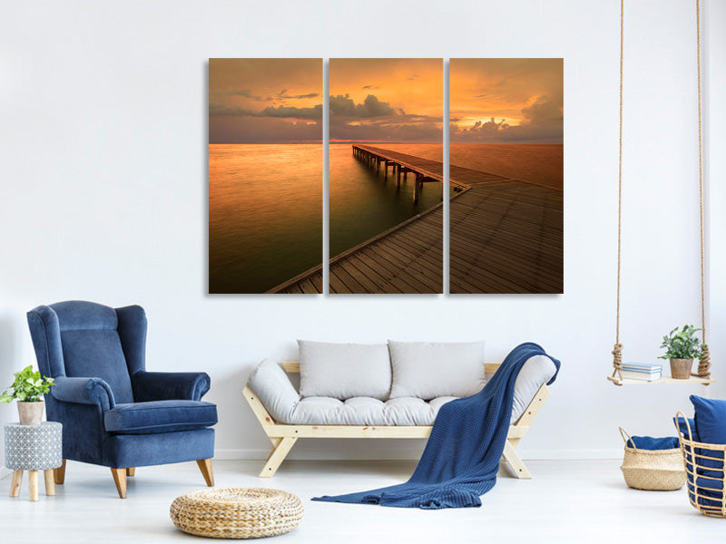 3-piece-canvas-print-the-footbridge-by-the-sea