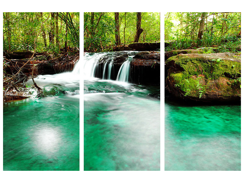 3-piece-canvas-print-the-river-at-waterfall