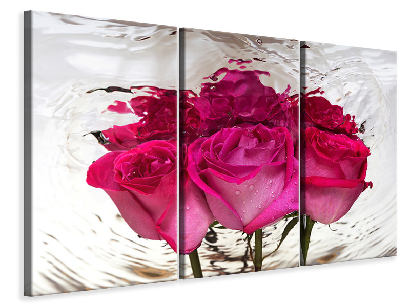 3-piece-canvas-print-the-rose-reflection