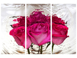 3-piece-canvas-print-the-rose-reflection