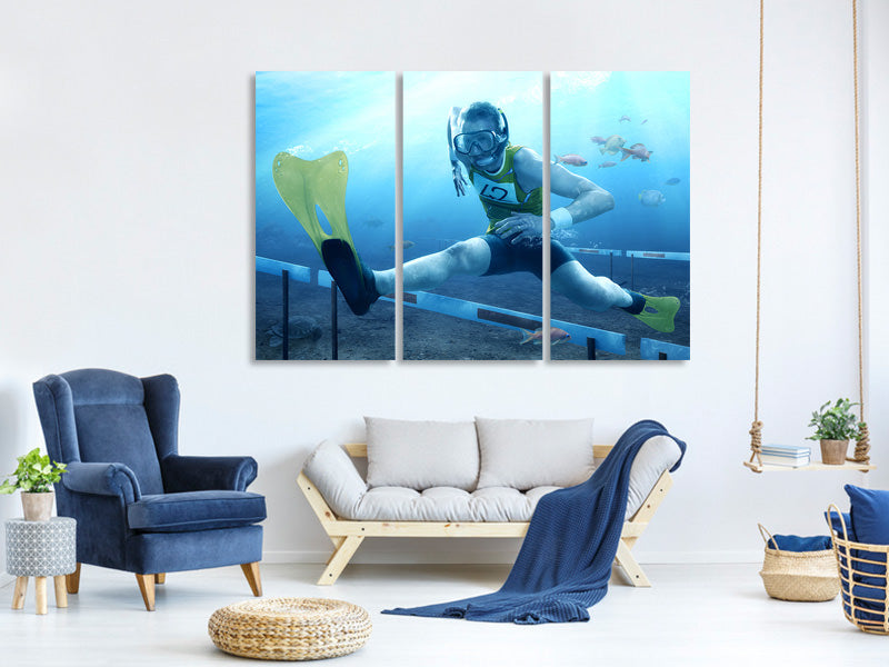 3-piece-canvas-print-underwater-hurdling