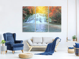 3-piece-canvas-print-waterfall-in-light