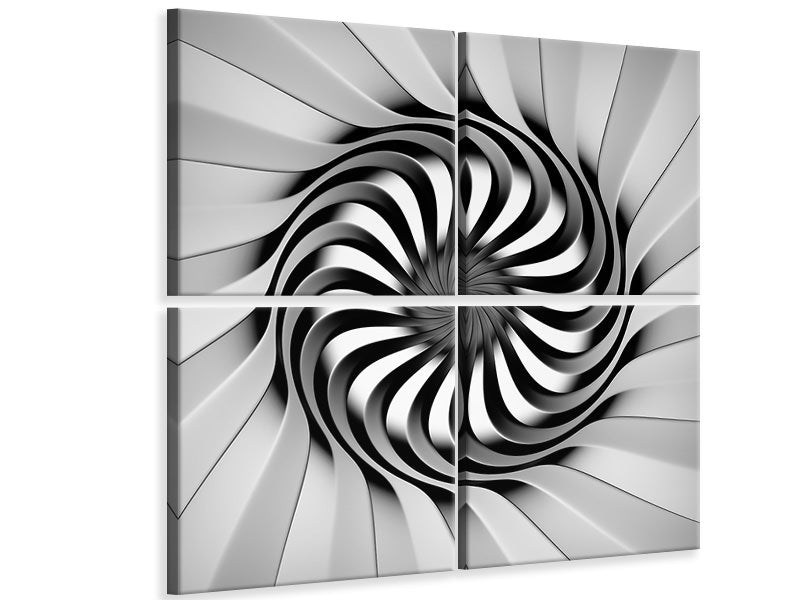 4-piece-canvas-print-abstract-spiral