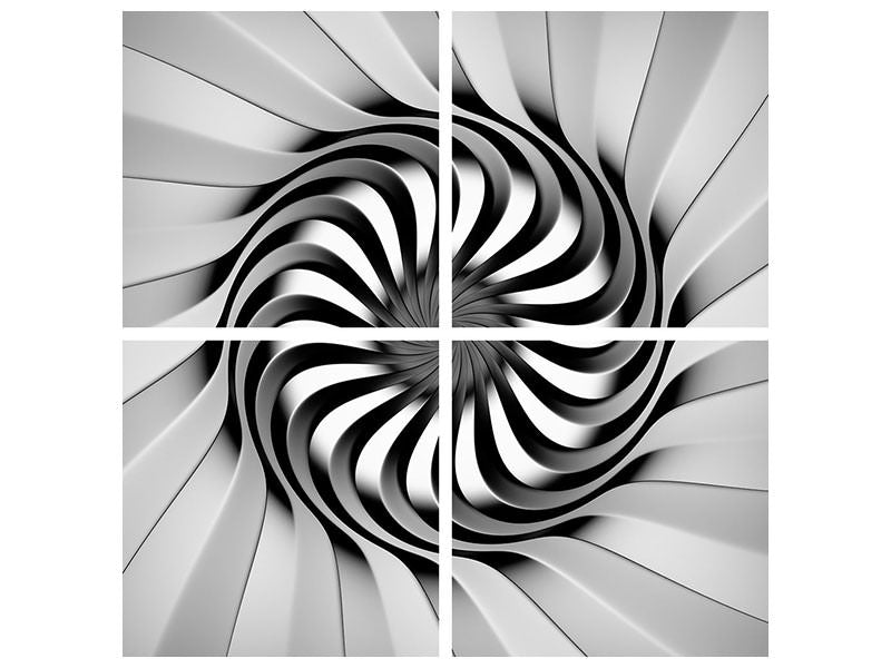 4-piece-canvas-print-abstract-spiral