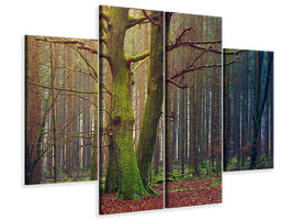 4-piece-canvas-print-alone-in-the-woods