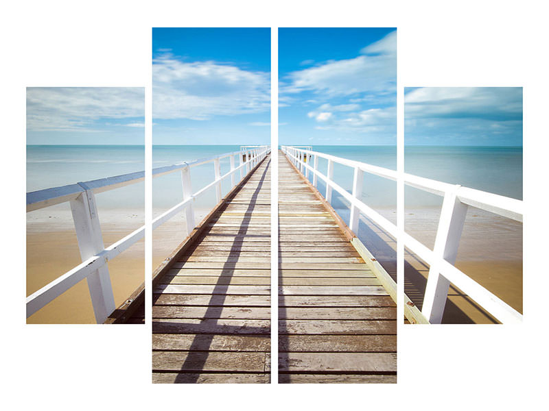 4-piece-canvas-print-at-the-dock