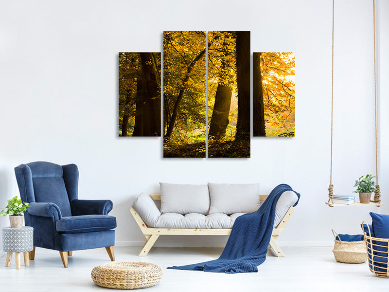 4-piece-canvas-print-autumn-leaves