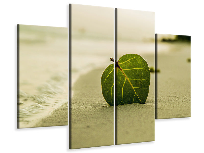 4-piece-canvas-print-beach-leaf