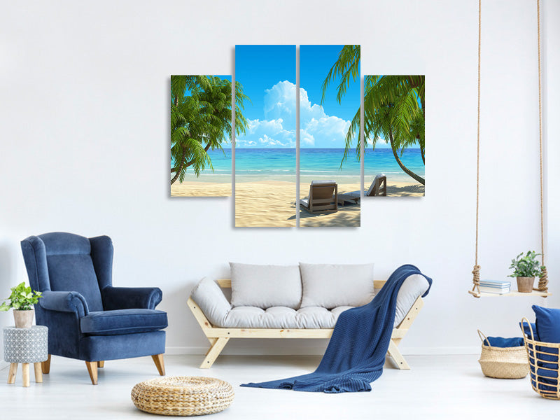 4-piece-canvas-print-beach-paradise-ii