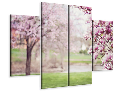 4-piece-canvas-print-beautiful-magnolias