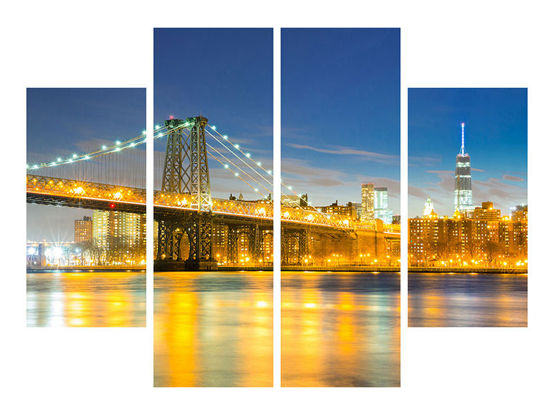 4-piece-canvas-print-brooklyn-bridge-at-night