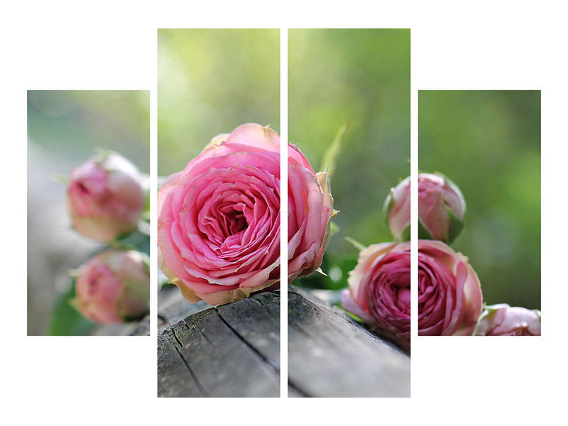 4-piece-canvas-print-bush-roses