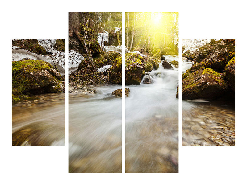 4-piece-canvas-print-cascading-waterfall