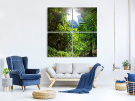 4-piece-canvas-print-clearing-in-the-jungle