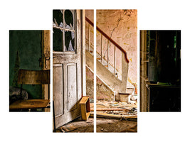 4-piece-canvas-print-crumbled-stairs