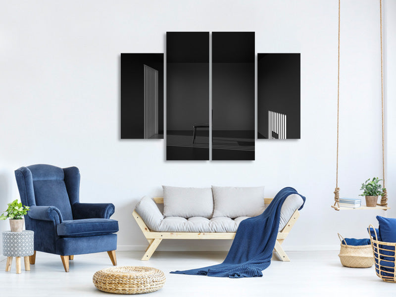 4-piece-canvas-print-emptyness-of-jail