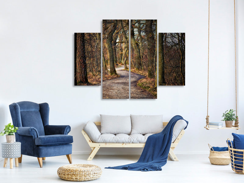 4-piece-canvas-print-enchanted-forest