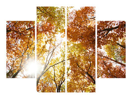 4-piece-canvas-print-enlightened-autumn-trees