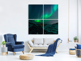 4-piece-canvas-print-fascination-northern-lights