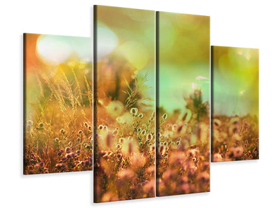 4-piece-canvas-print-flower-meadow-at-twilight