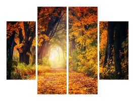 4-piece-canvas-print-forest-walk