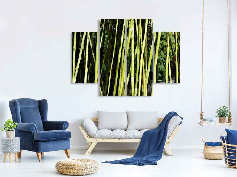 4-piece-canvas-print-fresh-bamboo