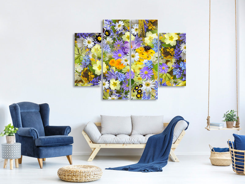 4-piece-canvas-print-fresh-spring-flowers