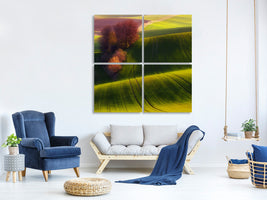 4-piece-canvas-print-green-fields