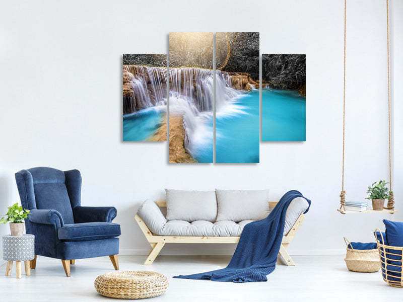 4-piece-canvas-print-happy-waterfall