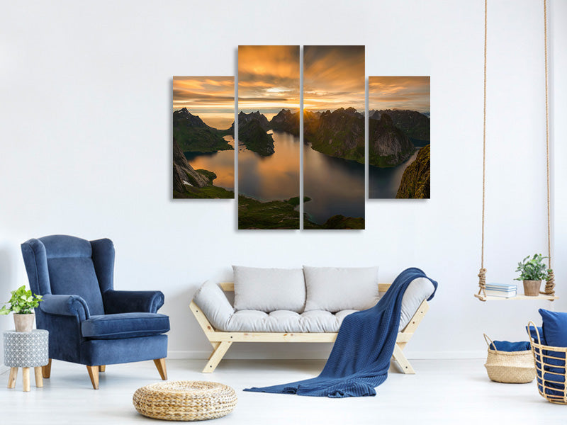 4-piece-canvas-print-helvete-midnight-sun