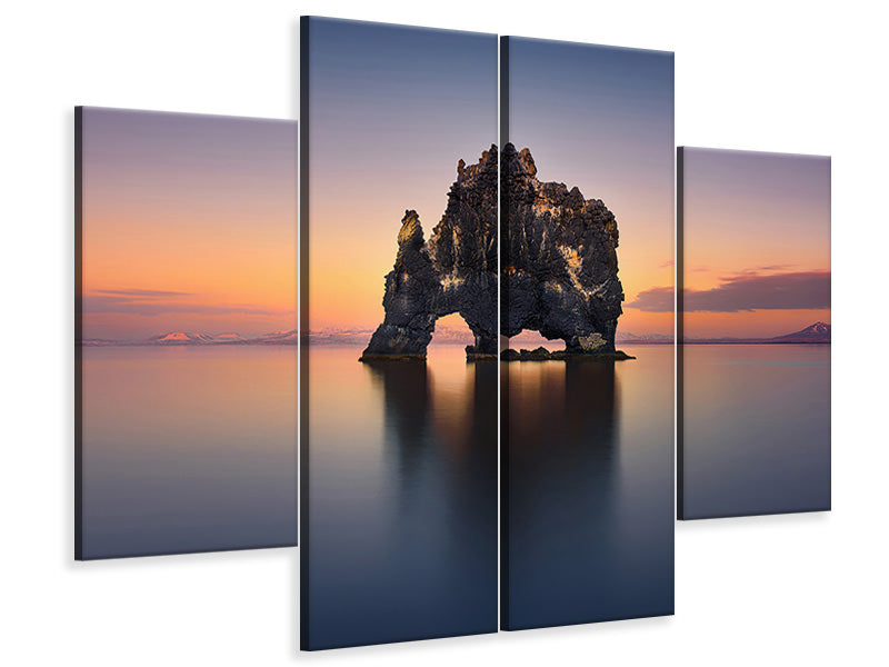 4-piece-canvas-print-hvitserkur-the-stone-rhino