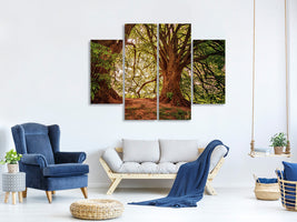 4-piece-canvas-print-in-the-dense-forest