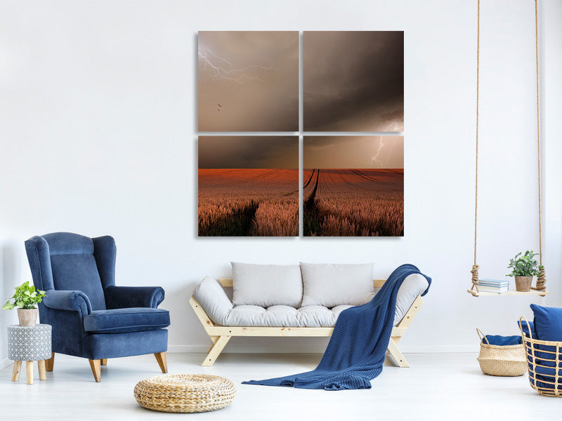 4-piece-canvas-print-in-the-vastness-of-strohgaeu