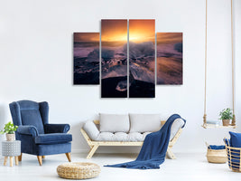 4-piece-canvas-print-jokulsarlonas-sunrise-ii