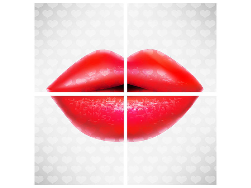 4-piece-canvas-print-kiss