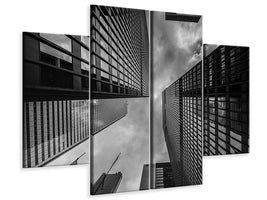 4-piece-canvas-print-many-skyscrapers