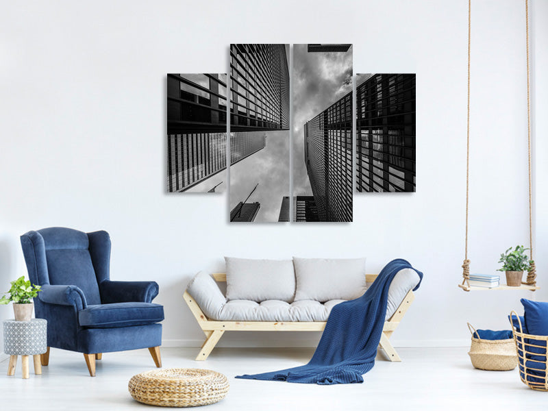 4-piece-canvas-print-many-skyscrapers